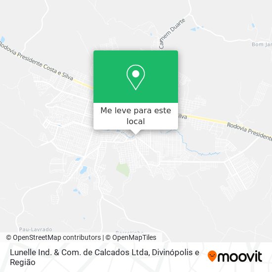 Lunelle Ind. & Com. de Calcados Ltda mapa