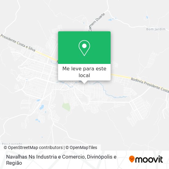 Navalhas Ns Industria e Comercio mapa