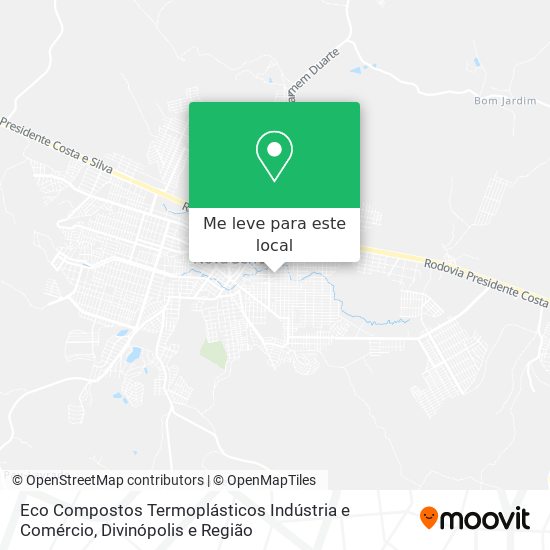 Eco Compostos Termoplásticos Indústria e Comércio mapa