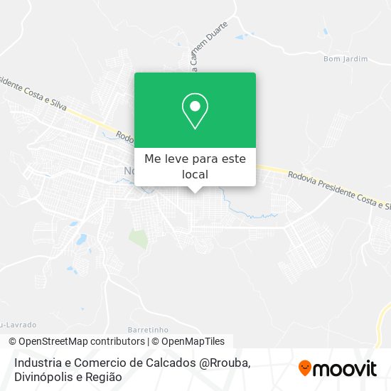 Industria e Comercio de Calcados @Rrouba mapa