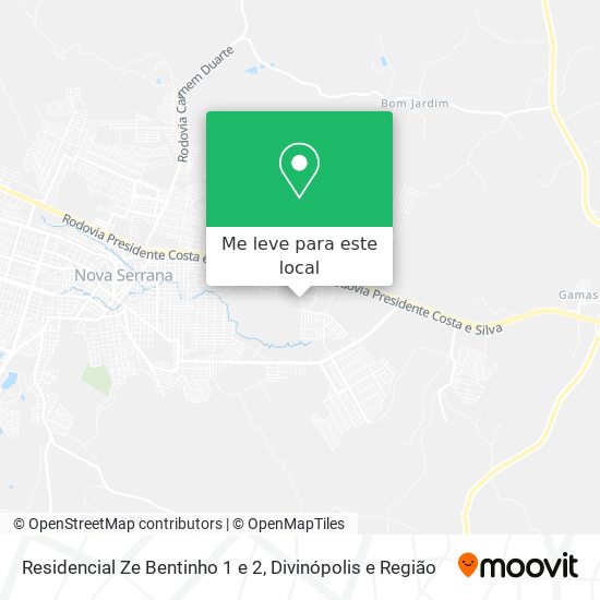 Residencial Ze Bentinho 1 e 2 mapa