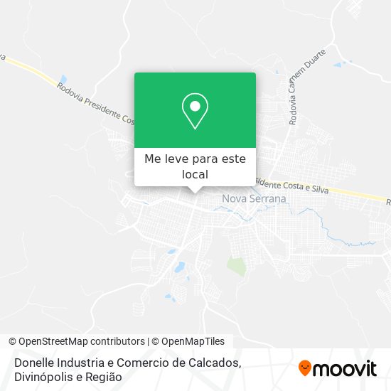 Donelle Industria e Comercio de Calcados mapa