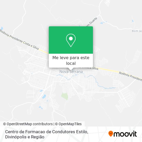 Centro de Formacao de Condutores Estilo mapa