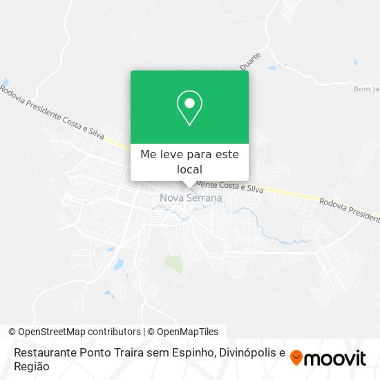 Restaurante Ponto Traira sem Espinho mapa