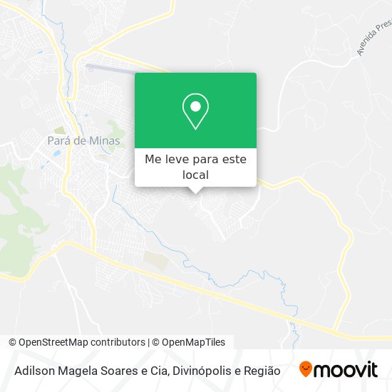 Adilson Magela Soares e Cia mapa