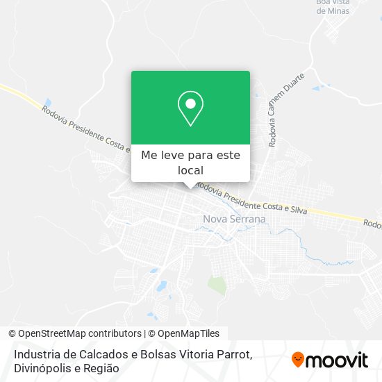 Industria de Calcados e Bolsas Vitoria Parrot mapa
