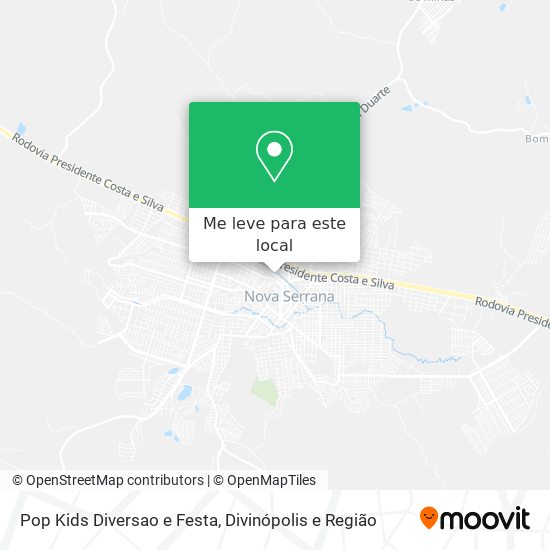 Pop Kids Diversao e Festa mapa
