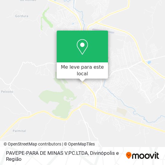 PAVEPE-PARA DE MINAS V.PC.LTDA mapa