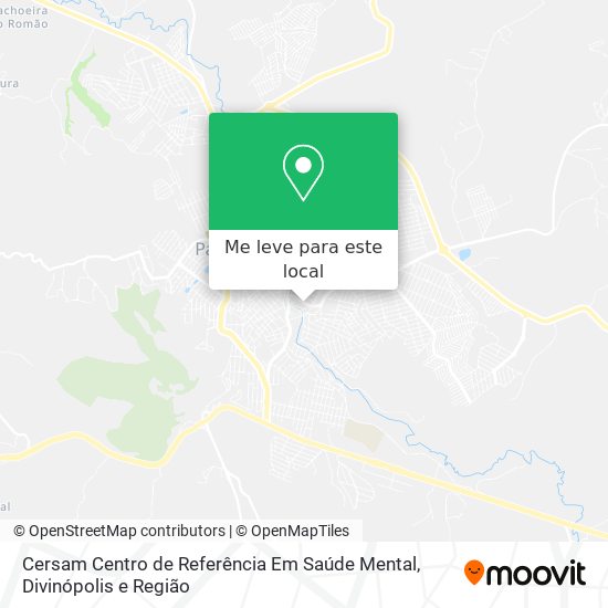 Cersam Centro de Referência Em Saúde Mental mapa