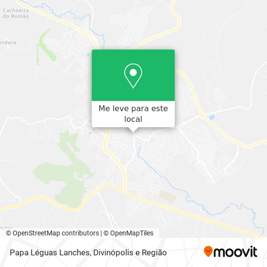 Papa Léguas Lanches mapa