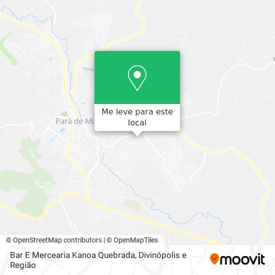 Bar E Mercearia Kanoa Quebrada mapa