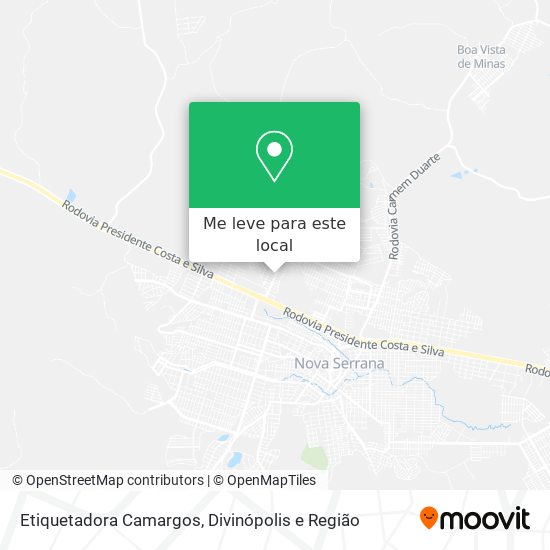 Etiquetadora Camargos mapa