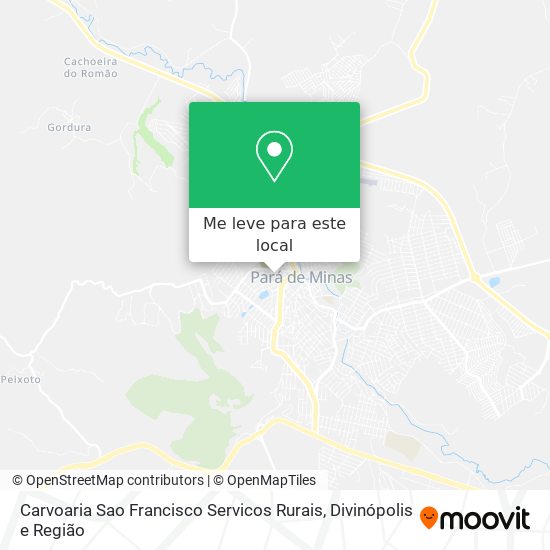 Carvoaria Sao Francisco Servicos Rurais mapa