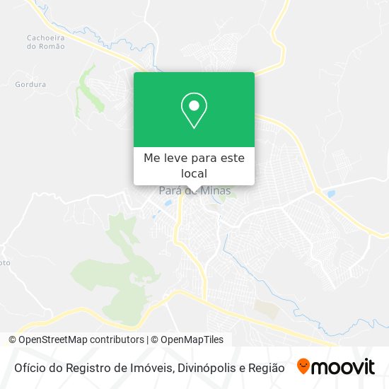 Ofício do Registro de Imóveis mapa
