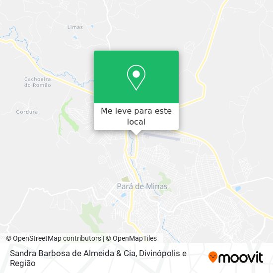 Sandra Barbosa de Almeida & Cia mapa