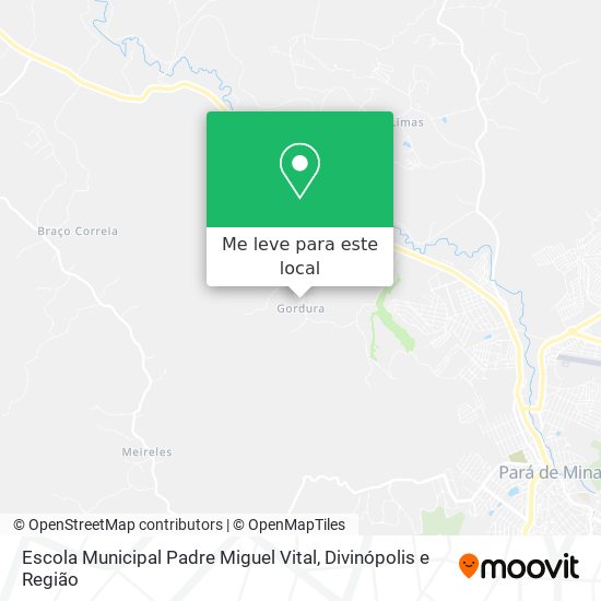 Escola Municipal Padre Miguel Vital mapa