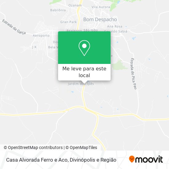 Casa Alvorada Ferro e Aco mapa