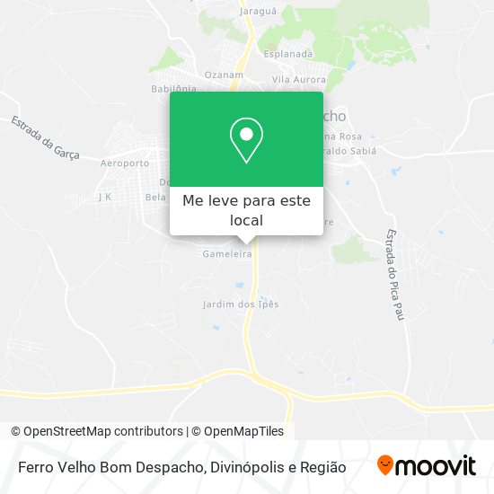Ferro Velho Bom Despacho mapa
