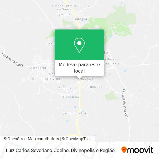 Luíz Carlos Severiano Coelho mapa