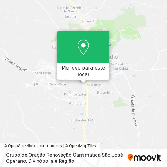 Grupo de Oração Renovação Carismatica São José Operario mapa
