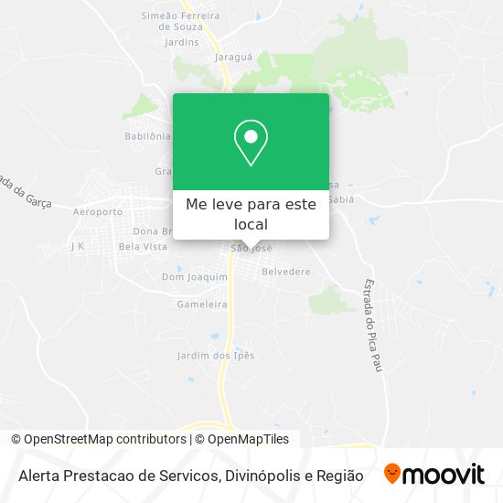 Alerta Prestacao de Servicos mapa