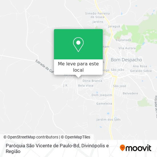 Paróquia São Vicente de Paulo-Bd mapa