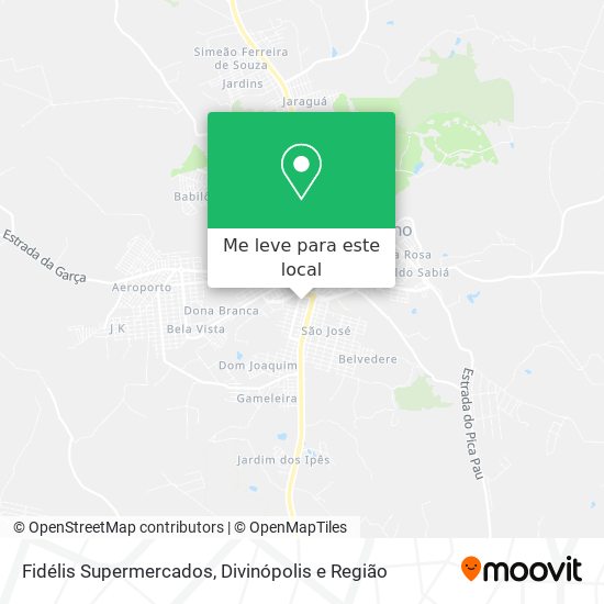 Fidélis Supermercados mapa