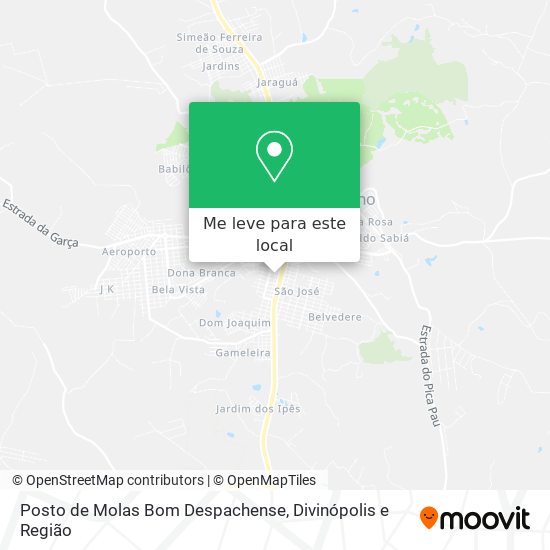 Posto de Molas Bom Despachense mapa