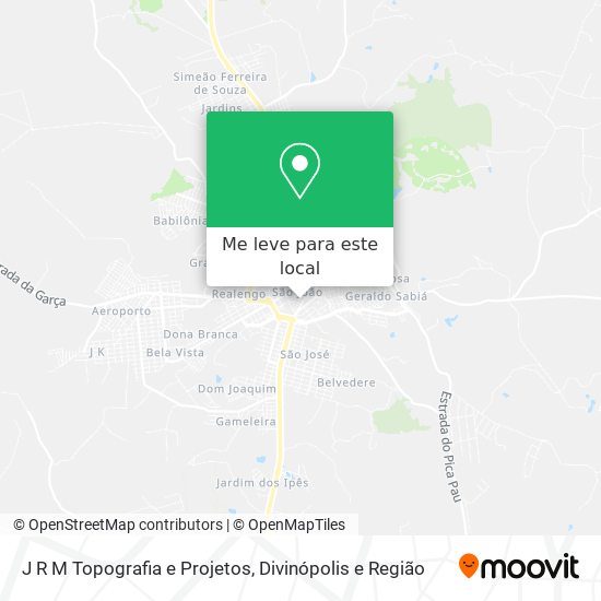 J R M Topografia e Projetos mapa