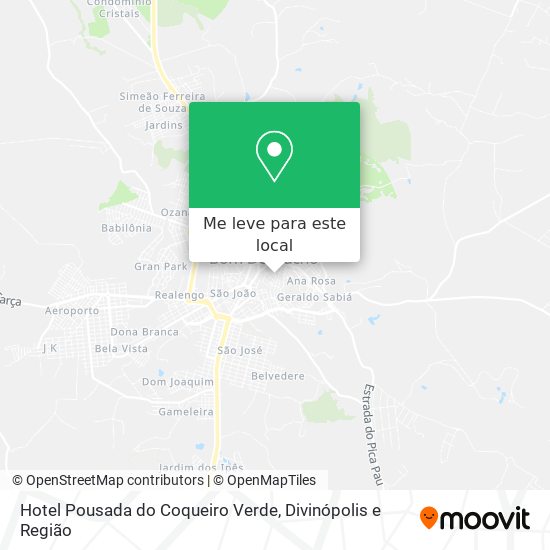 Hotel Pousada do Coqueiro Verde mapa