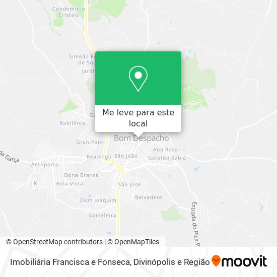 Imobiliária Francisca e Fonseca mapa