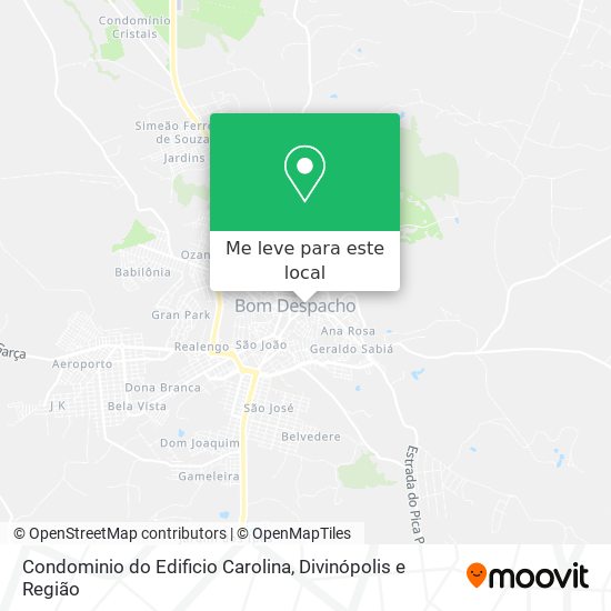 Condominio do Edificio Carolina mapa