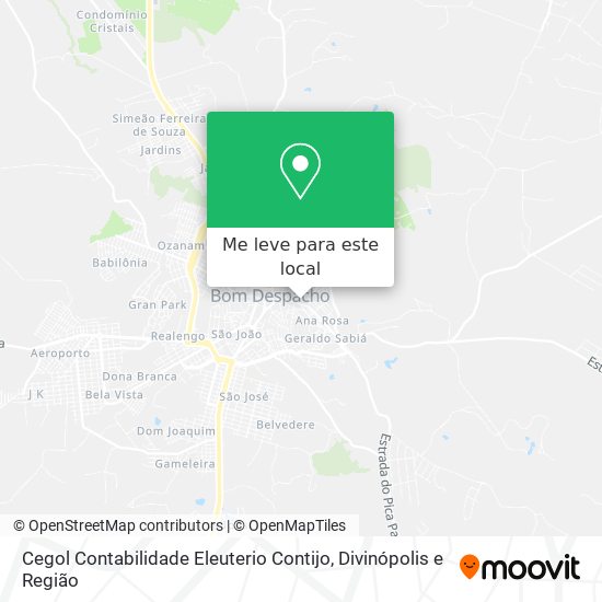 Cegol Contabilidade Eleuterio Contijo mapa