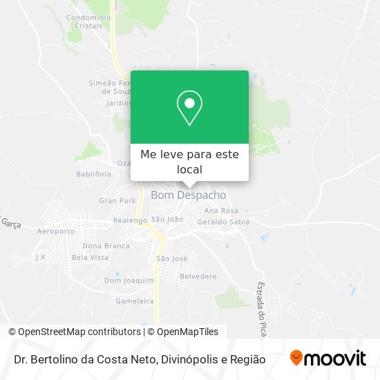Dr. Bertolino da Costa Neto mapa