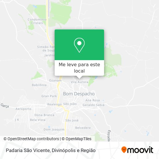 Padaria São Vicente mapa