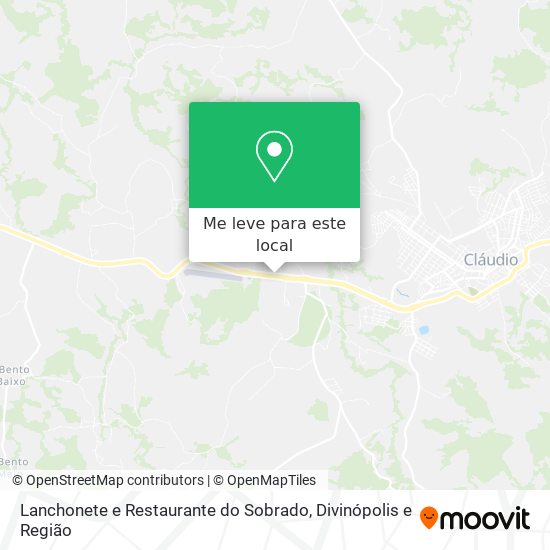 Lanchonete e Restaurante do Sobrado mapa