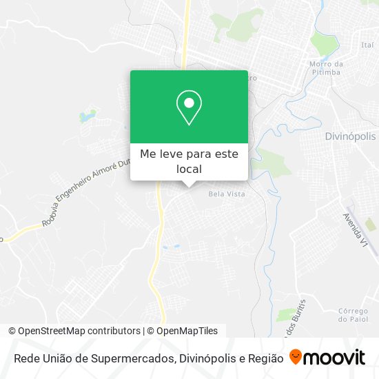 Rede União de Supermercados mapa