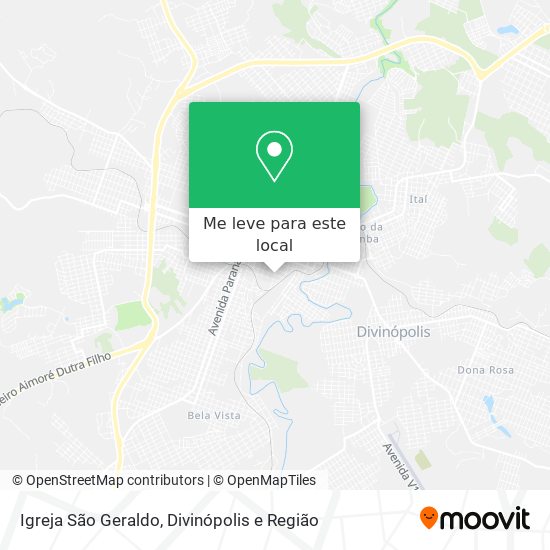 Igreja São Geraldo mapa