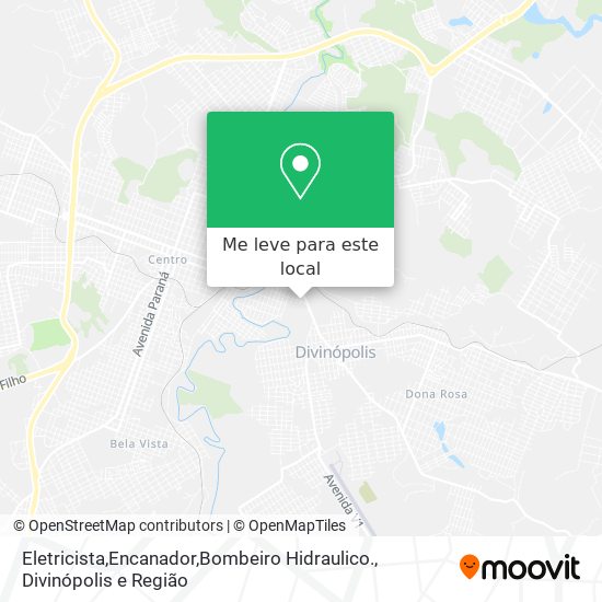 Eletricista,Encanador,Bombeiro Hidraulico. mapa