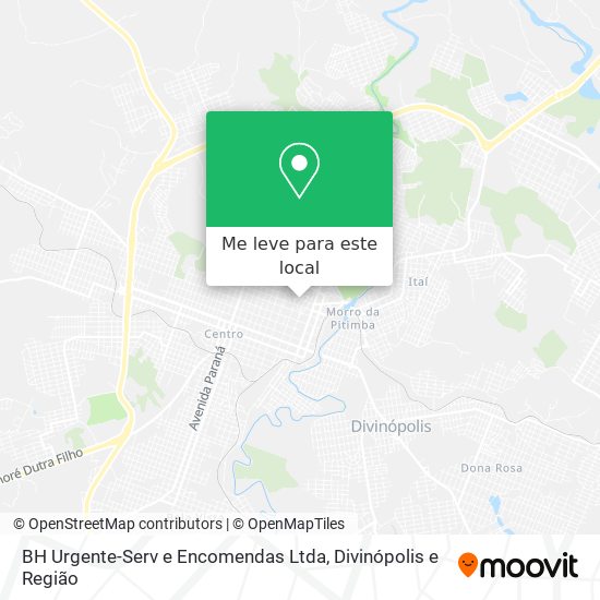 BH Urgente-Serv e Encomendas Ltda mapa