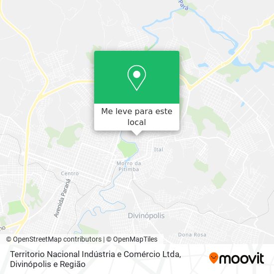 Territorio Nacional Indústria e Comércio Ltda mapa