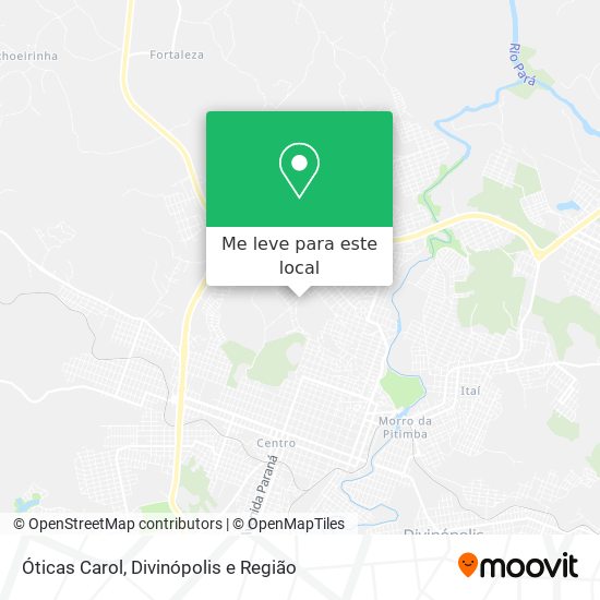 Óticas Carol mapa