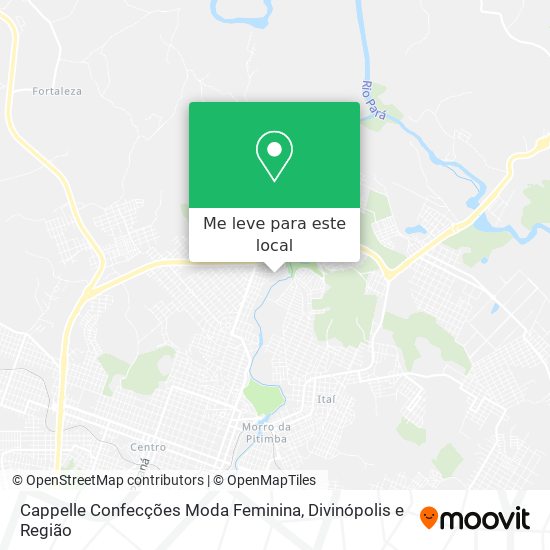 Cappelle Confecções Moda Feminina mapa