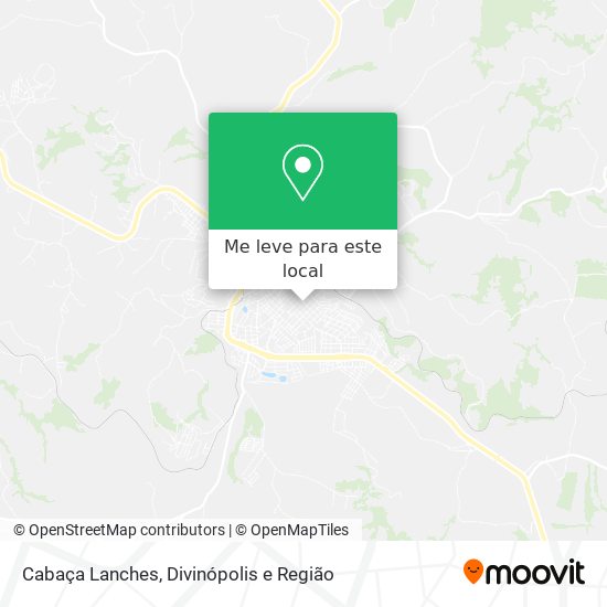 Cabaça Lanches mapa