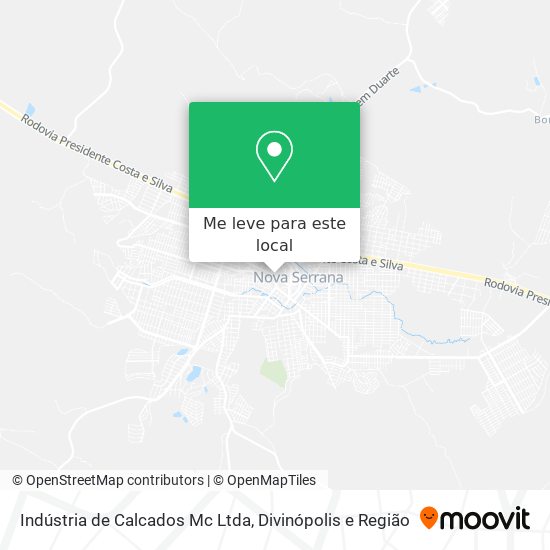 Indústria de Calcados Mc Ltda mapa