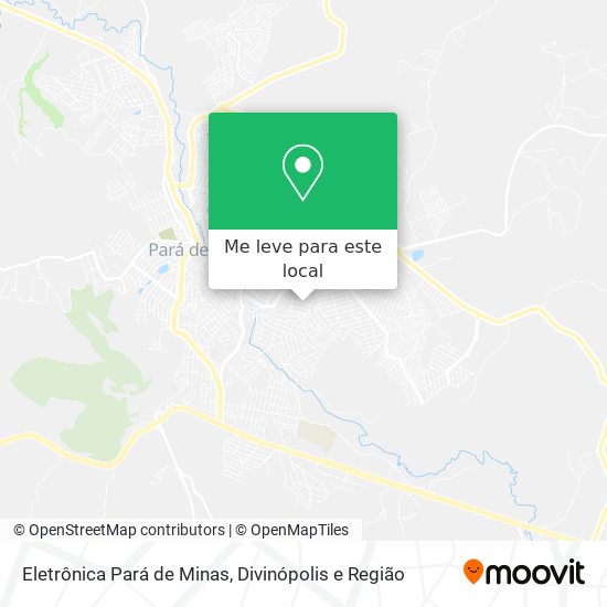 Eletrônica Pará de Minas mapa