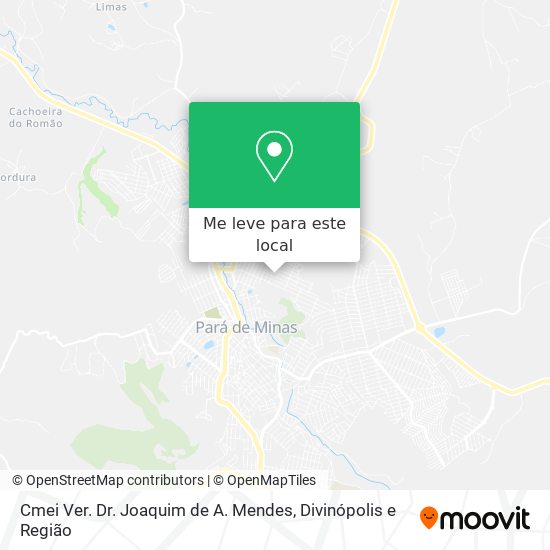 Cmei Ver. Dr. Joaquim de A. Mendes mapa