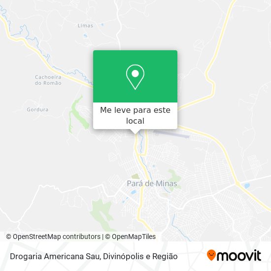 Drogaria Americana Sau mapa