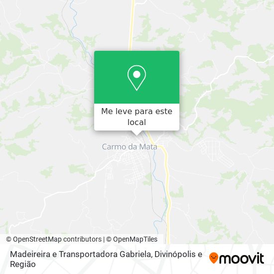 Madeireira e Transportadora Gabriela mapa