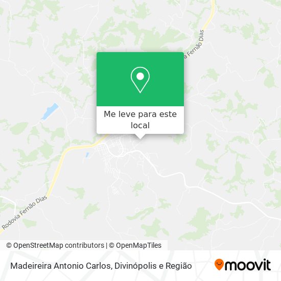 Madeireira Antonio Carlos mapa